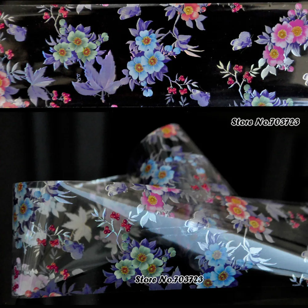 The latest design nail stickers nail foil foil transfer film technology Multi-color flower Jinyingzi GL118