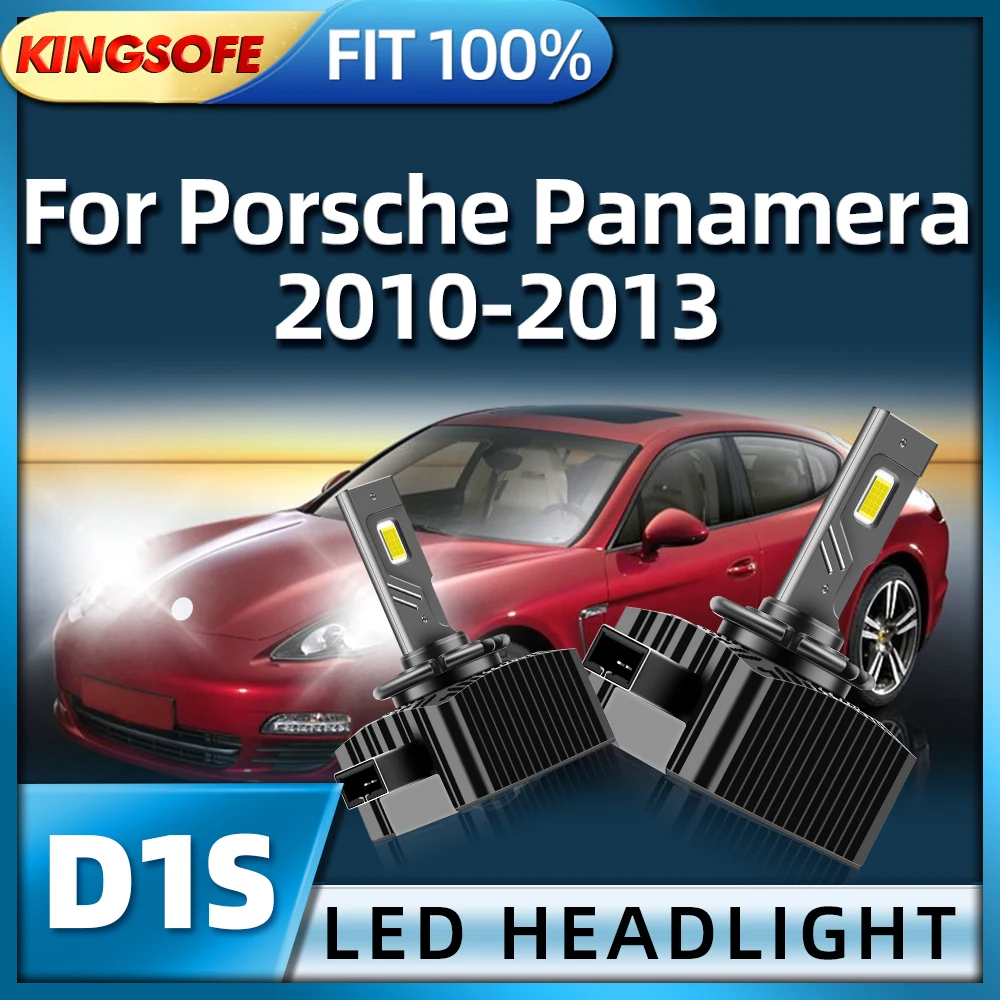 KINGSOFE 2X Car LED Headlight D1S 30000LM Bulb to Replace HID Conversion Lamps For Porsche Panamera 2010 2011 2012 2013