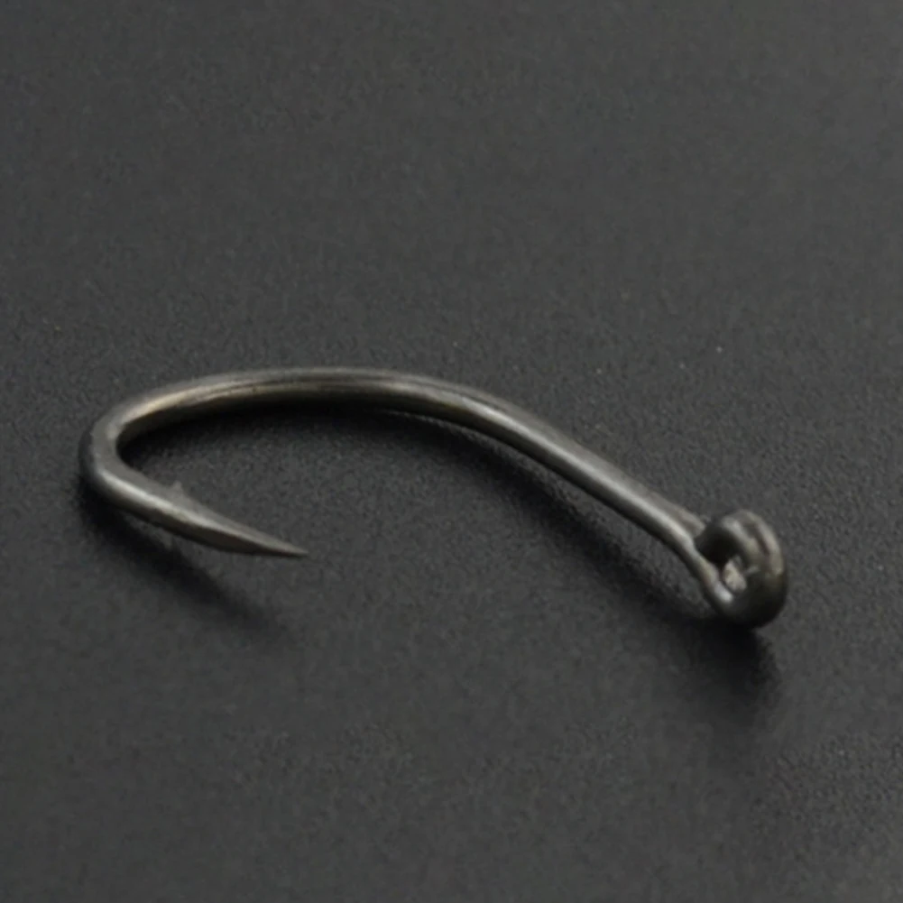 European Carp Large Hook Thin Strip Crooked Mouth Fishing Hook Barbed Box Fishing Hook High Carbon Steel Fishing Equipment