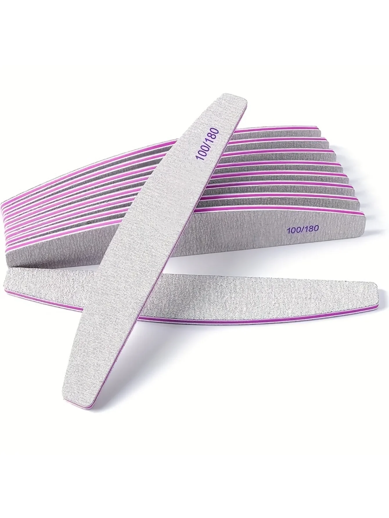 

2 nail files and polishers, 100/180 mesh, manicure tool for manicure and foot care