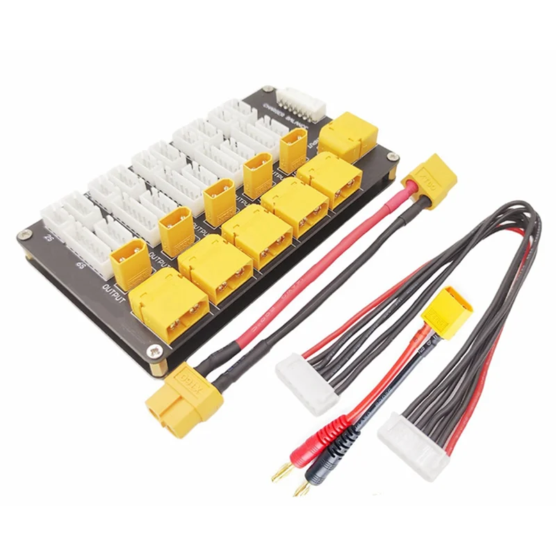 Lithium Battery Charging Board Parallel XT30 XT60 Plug 2‑6S Lithium Batteries for B6 Charger Electronic Components