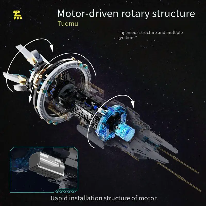 

Technology Universe Space Explorer Spaceship Building Blocks Toy STEM Space Station Model MIni Bricks DIY Toys for Boys Gifts