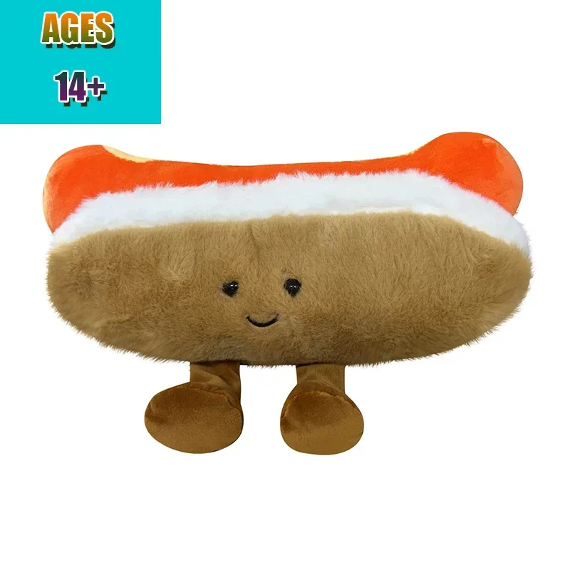 

New Product Cartoon Food Cute Hot Dog Plushies Plush Toy Coffee Cup Doll Soothing Doll Figurine Small Pillow Xmas GiftS 2025