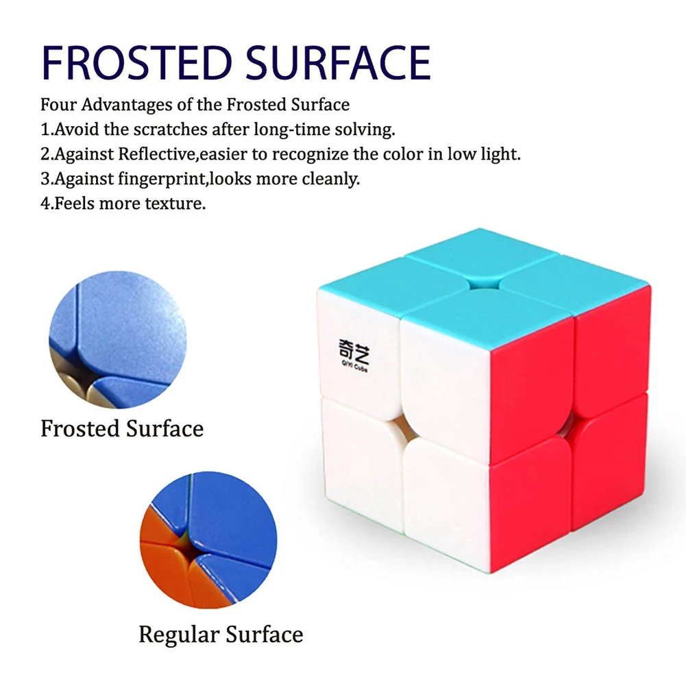 [Mini cubo 2x2x2 dell'illuminazione Qiyi] Giocattolo educativo del cubo della professione del cubo magico