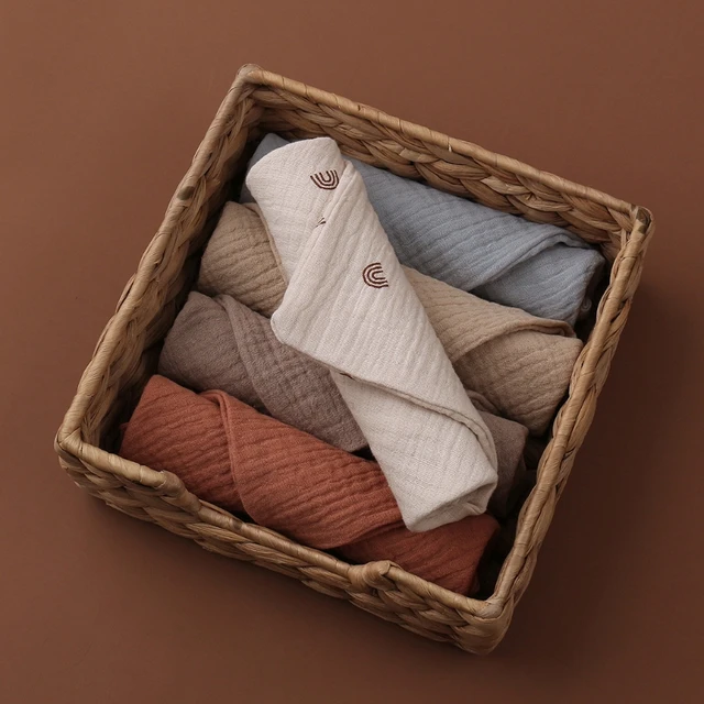 5PC Ręcznik dla niemowląt New Born Items Stuff Muslin Squares Niemowlę Noworodek Ręcznik do kąpieli Prysznic Ręczniki do twarzy Miękka bawełniana gaza Ściereczka dla niemowląt