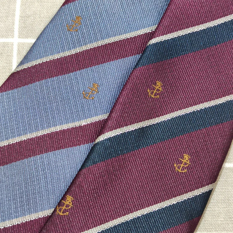 Anchor 4-color 7cm handmade tie for men, students, and girls, paired with shirts, uniforms, performances, photography props, lei