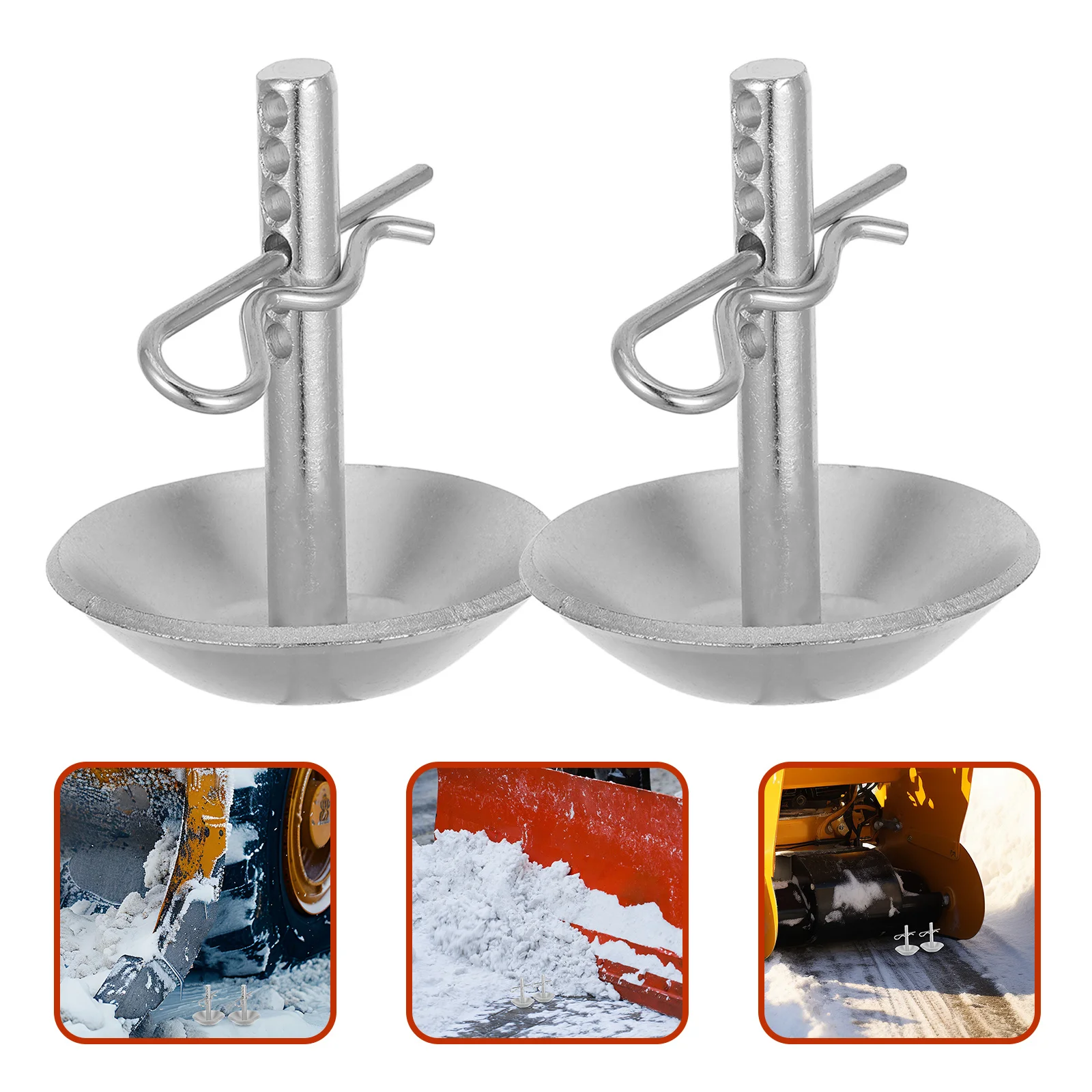 

2 set Snow Plow Skid Shoes Replacement Metal For Atv Utv Adjustable Anti-Slip Plow Blades Base Durable Snow Removal Tools