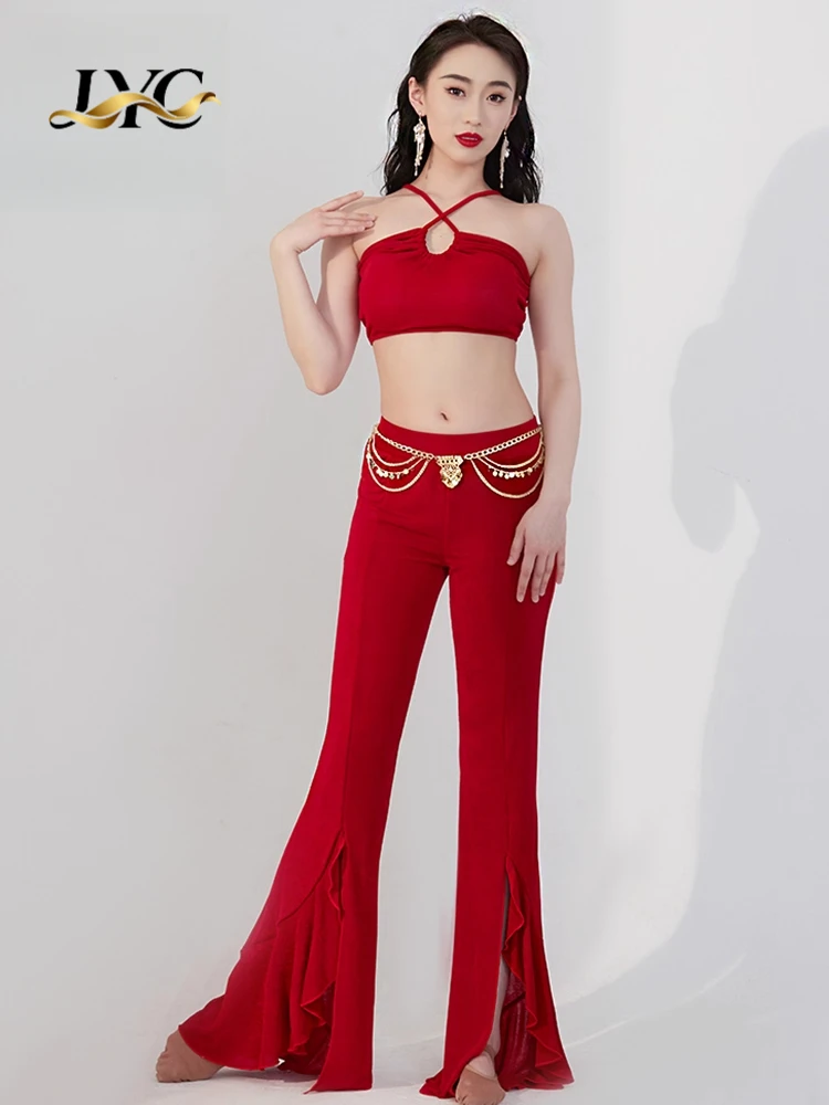 Original New Belly Dance Summer Sleeveless Short Sleeve Practice Outfit Eastern Dance Performance Sexy Pants Set