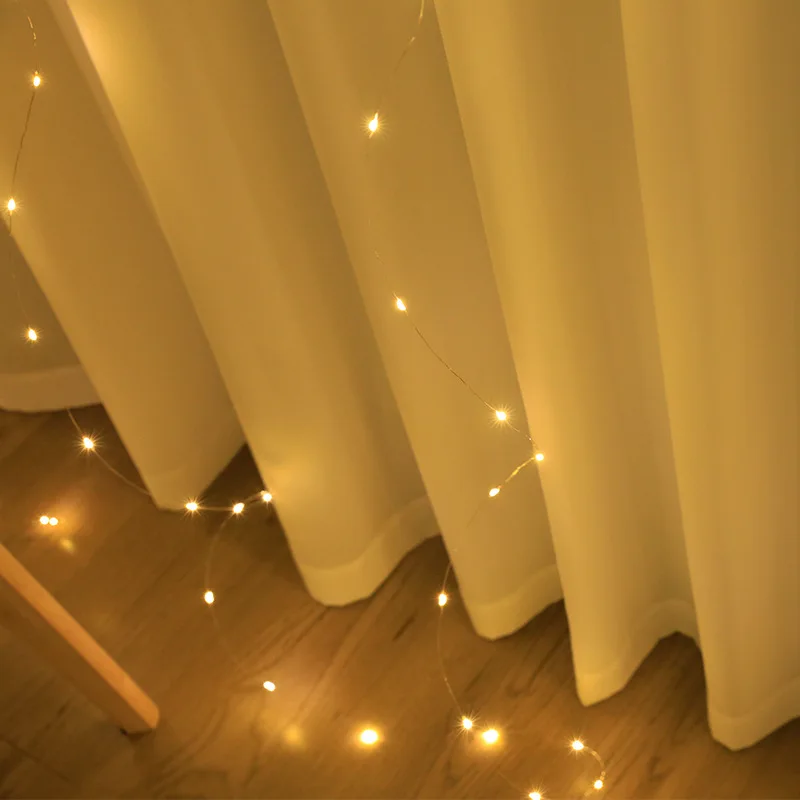 6m/3m cortina led luzes da corda luz quente controle remoto quarto feriado casamento decoração de natal lâmpada guirlanda de fadas