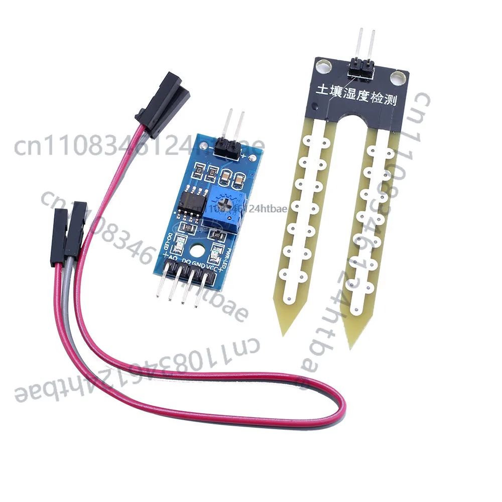 5x Soil Humidity Hygrometer Moisture Detection Sensor Module Arduino Dupont Wire