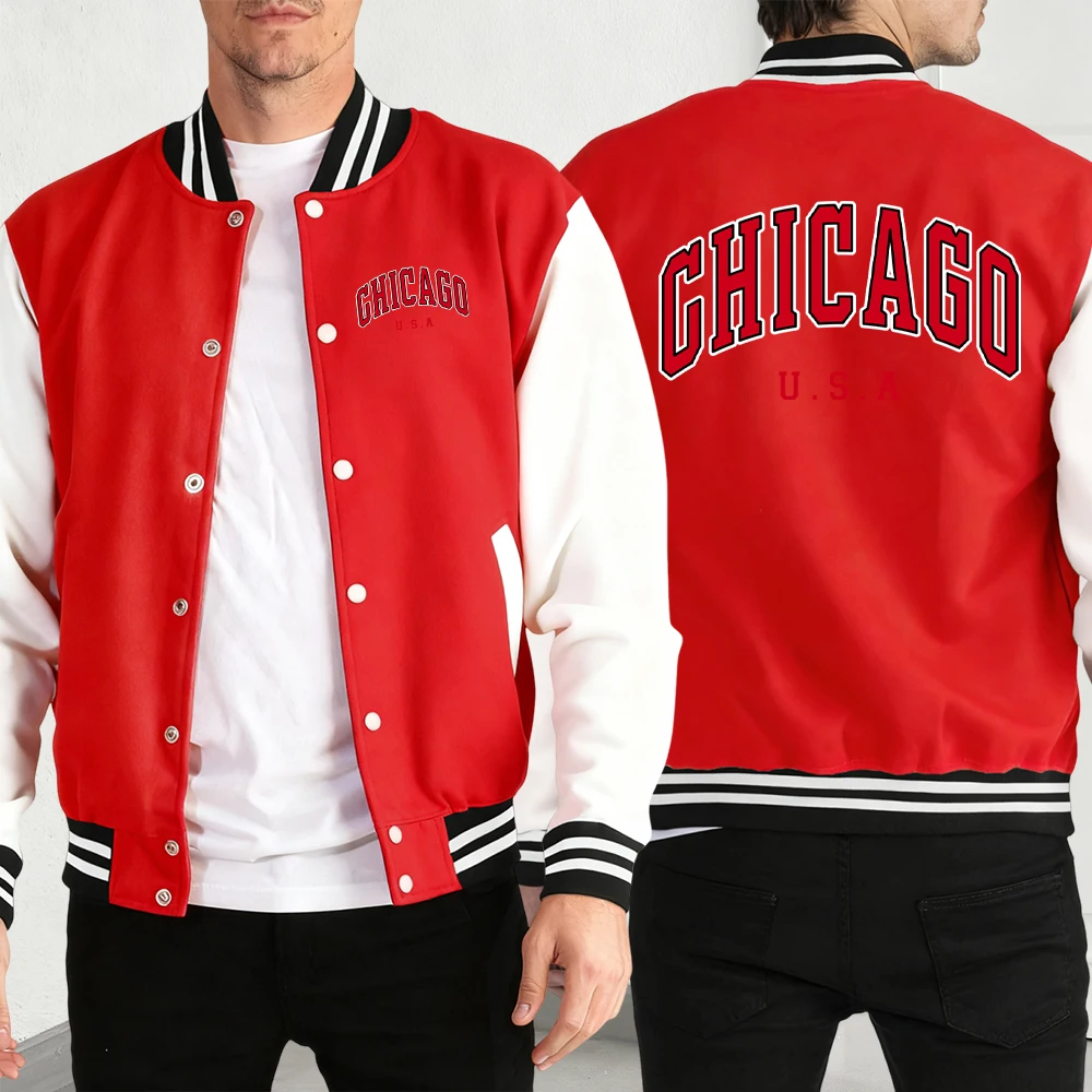 Chicago Usa Woorden Print Man - Street Fashion Chicago recensie en prijs