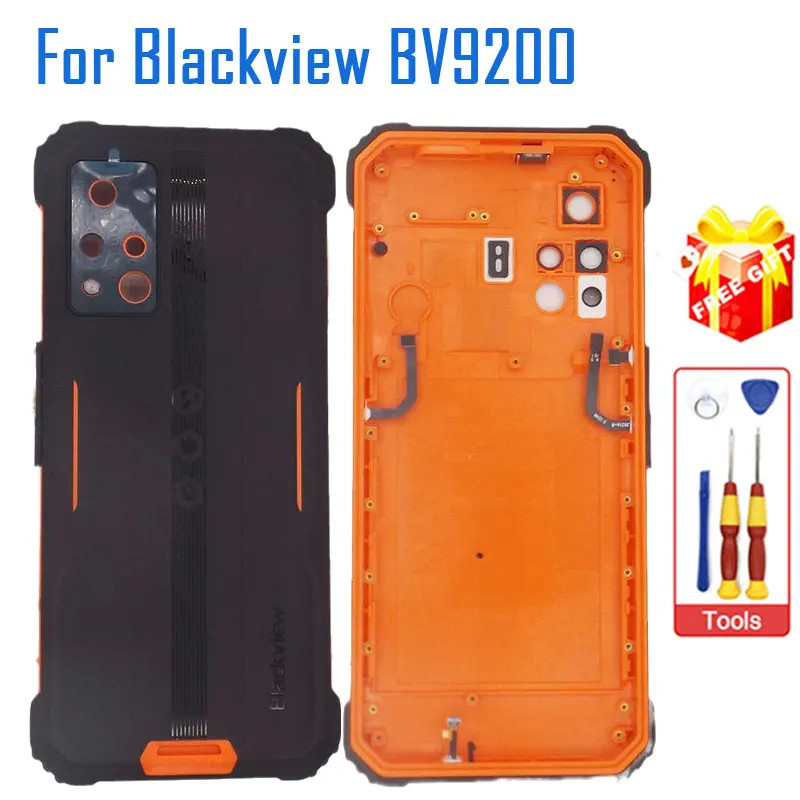 New Original BV9200 Battery Cover Back Cover With Receiver Fingerprint Mic And Rear Camera lens Cover For Blackview BV9200 Phone