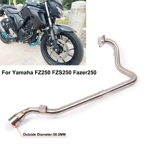 Motorcycle Escape System Escape, Modified Silent, Front and Half Link Pipe, Slip On For Yamaha FZ250, FZS250, FZS, FZ, do 250, 51 millimeters 8 Main Sales Make 250 Yamaha - №2
