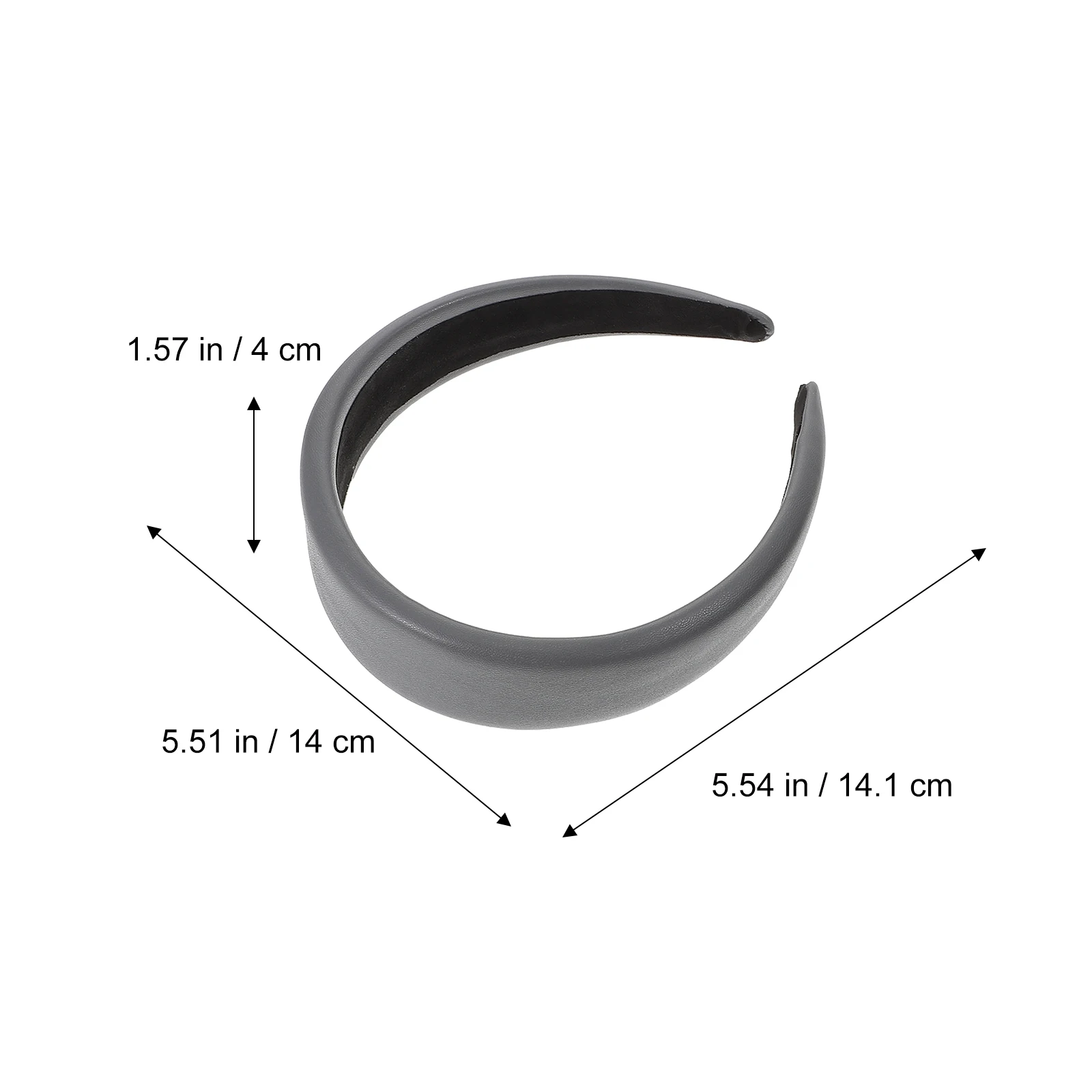 

3pcs PU Headb Wide brimmed Fashion Simple Hair Hoop Lightweight Portable No Crease Safe for Home Use Hair Care