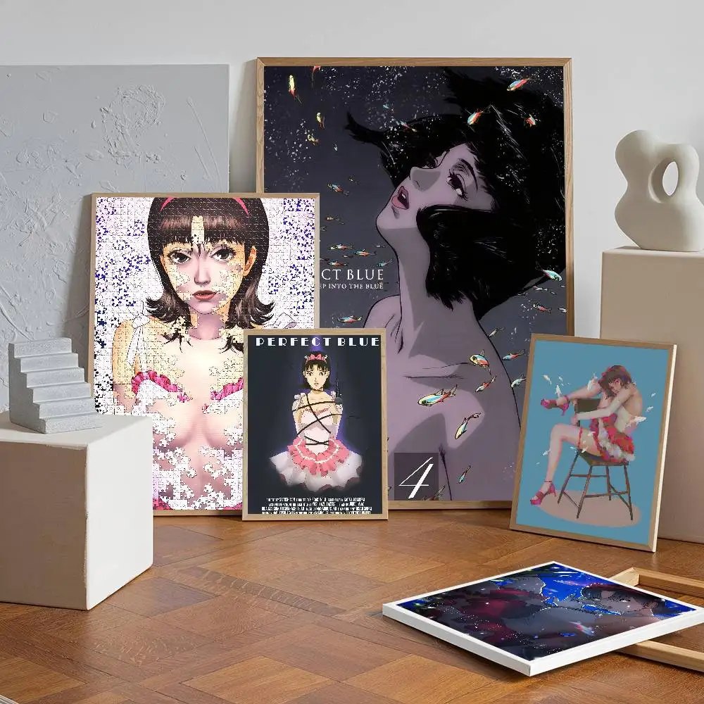 اليابان أنيمي الكمال الأزرق المشارك ذاتية اللصق الفن مقاوم للماء ورقة ملصق مقهى بار غرفة جدار ديكور