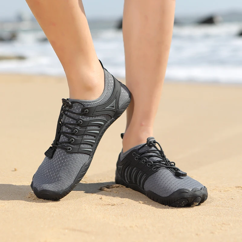 수영 신발 남성 비치 아쿠아 슈즈 여성 퀵 드라이 맨발 업스트림 서핑 슬리퍼 하이킹 워터 슈즈 웨이딩 유니섹스 스니커즈
