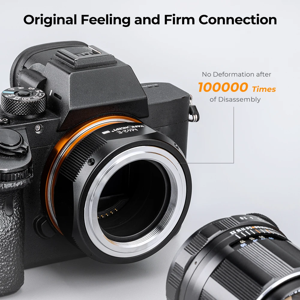 K&F Concept for M42 Lens to Sony NEX E Mount Camera Lens Mount Adapter for Sony Alpha NEX-7 NEX-6 NEX-5N NEX-5 NEX-C3 NEX-3 A7R