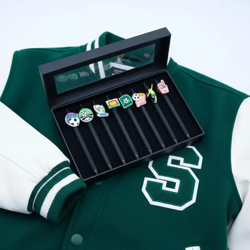 Football Ballpoint Pen 6 12Pcs Set Sports Writing Office Supplies Creative Desktop Accessories for Classroom School Workspace