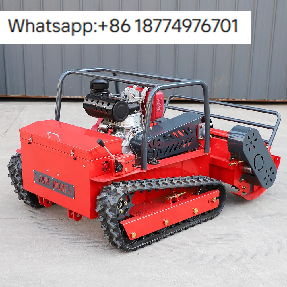 

800MM 1000MM Remote Controlled Tracked Mulcher Multifunctional Grass Mower for Sale