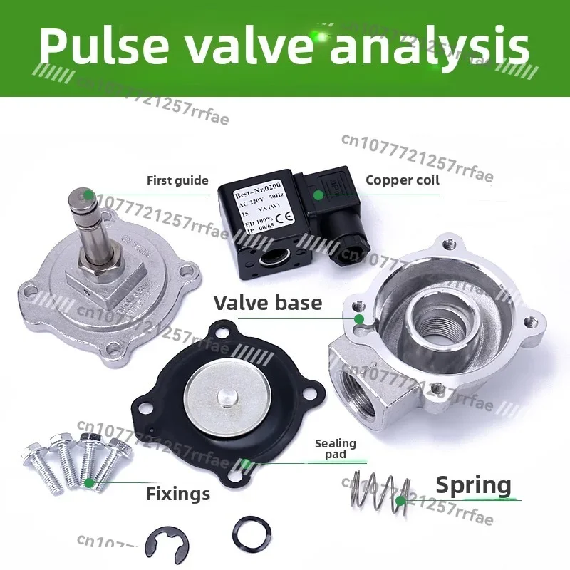 Electromagnetic Pulse Valve 24v Bag Filter 6 Points Injection DMF-Z-20/25 Right Angle 1 Inch