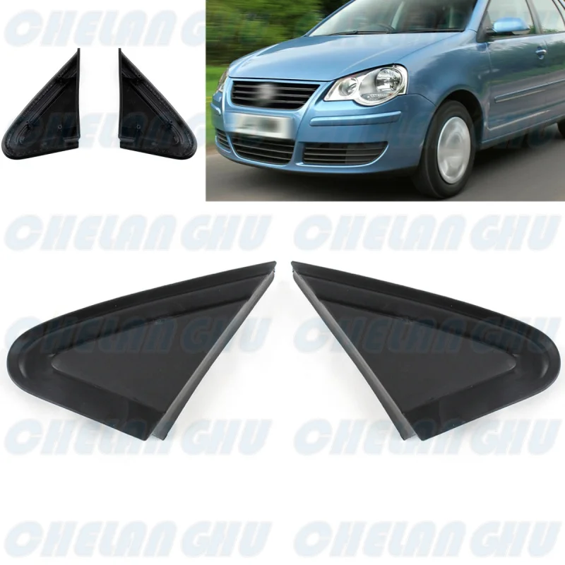 

For VW POLO 2005 2006 2007 2008 2009 2010 1 Pair Rear Mirror Triangle Trim car accessories 6Q0853273A 6Q0853274A