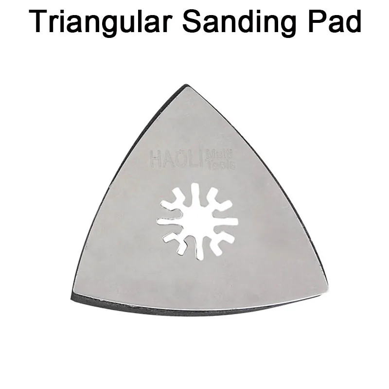 80*80MM Triangle Sandpaper Sanding Pads Sheets Sanding Disc Hook Loop 80-240 Grits flocking For Grinding Abrasive Tools