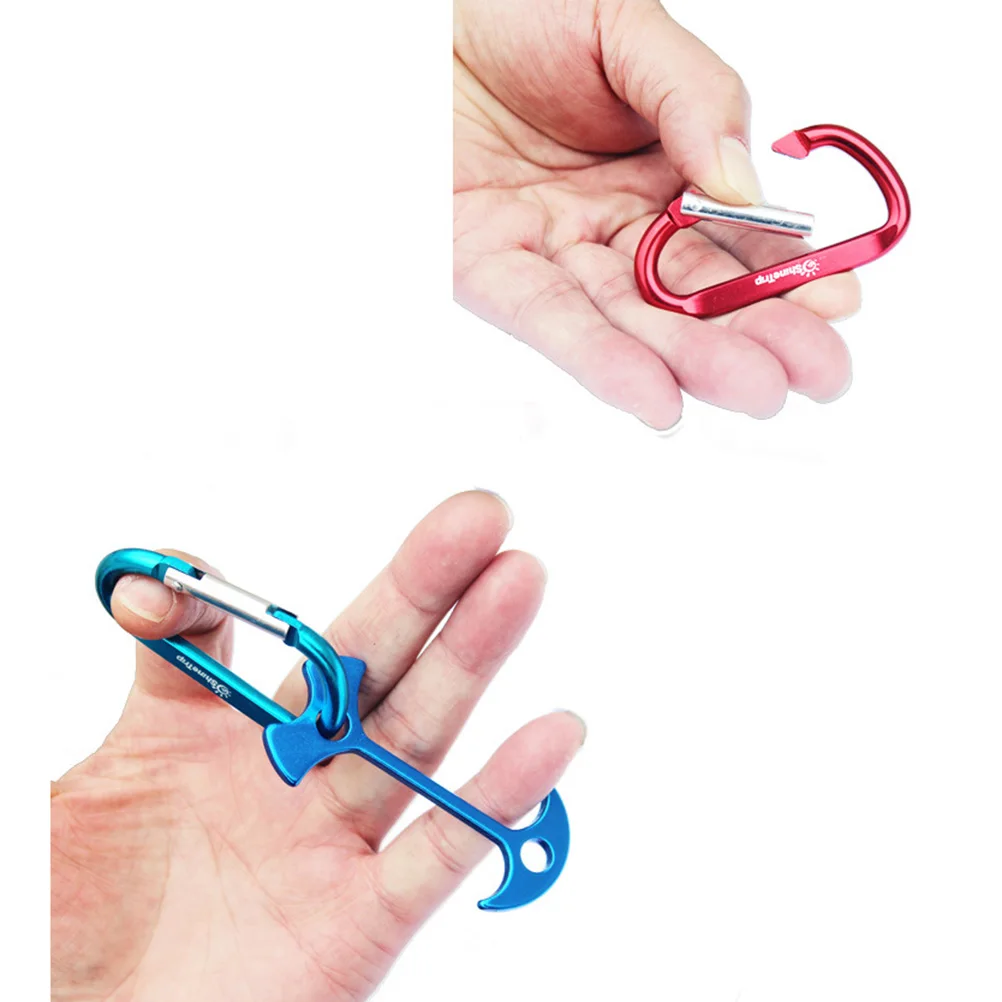 

12pcs Carabiner Clip Quick Buckle Hiking Tool Camping Hammock Climbing Heavy Duty Keychain Outdoor Accessories