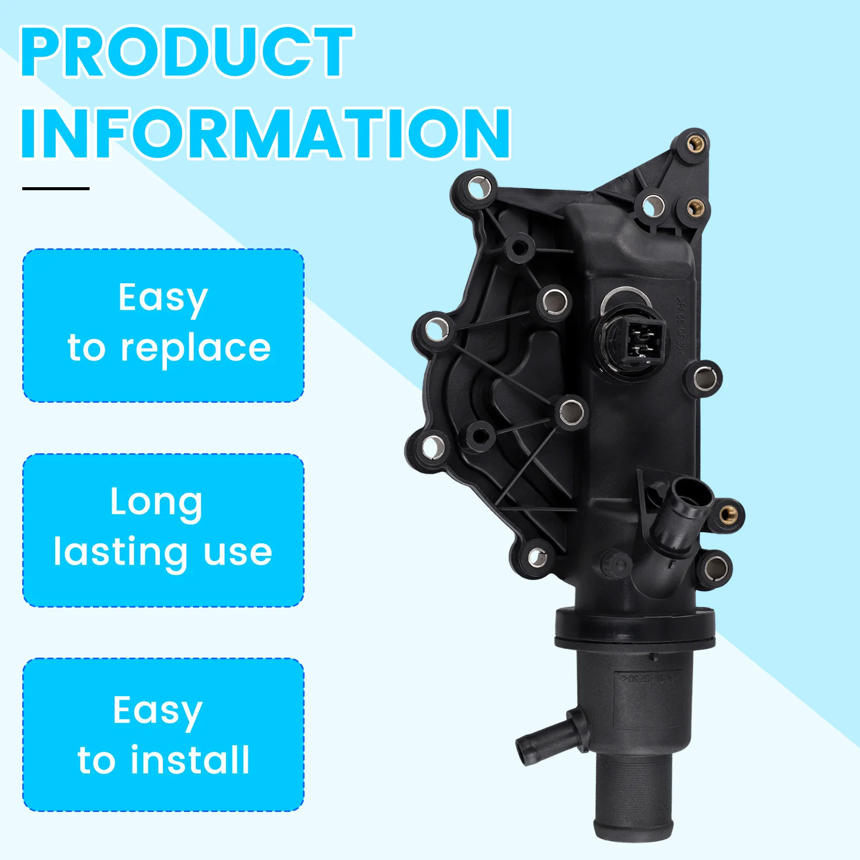 Carcasa del Termostato de Refrigerante A57E-Car 8200561426 para Renault Megane Clio Laguna Megane Scenic 1.4 1.6 16V 8200158269 8200023915