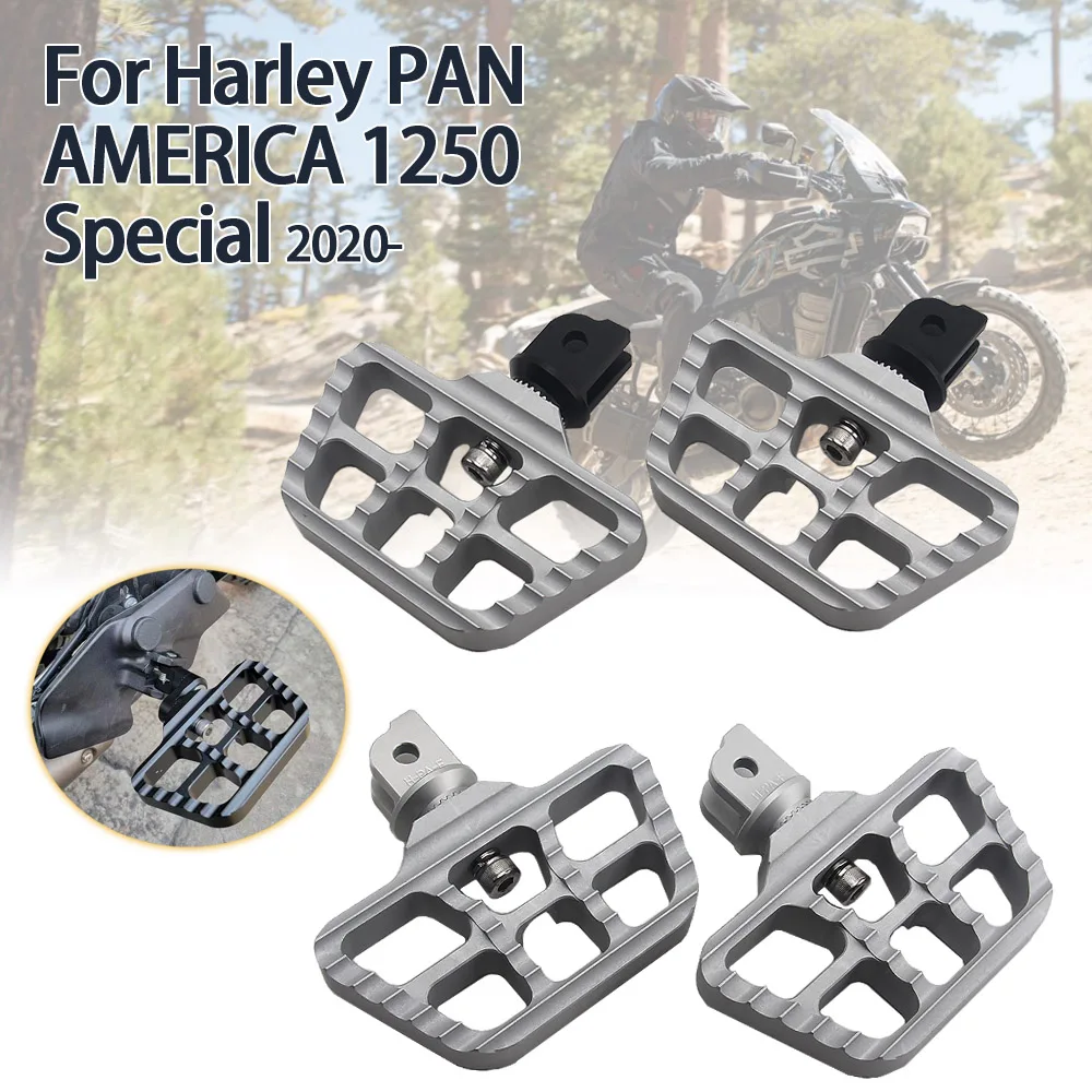 

For Pan America 1250 RA1250 R1250S 2020-2023 Motorcycle Front Foot Controls Adjustable Foot Pegs Rotatable Foot Rest Footpegs