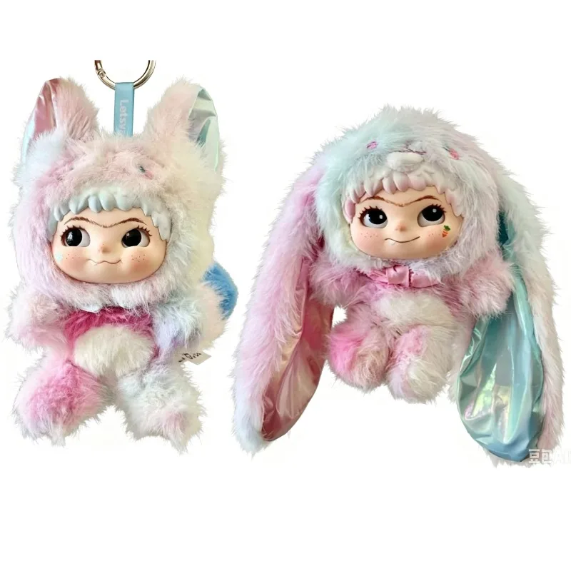 Nouvelle série de poupées en peluche et vinyle Dream Fox Bunny Mischief Diary 2ème génération, porte-clés, pendentif de sac mignon, cadeau de collection Kawaii pour filles