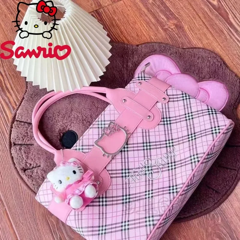 MINISO Hello Kitty New Women's Handbag Luxury Brand Fashion Women's Bag Lightweight Cartoon Women's Bag Large Capacity