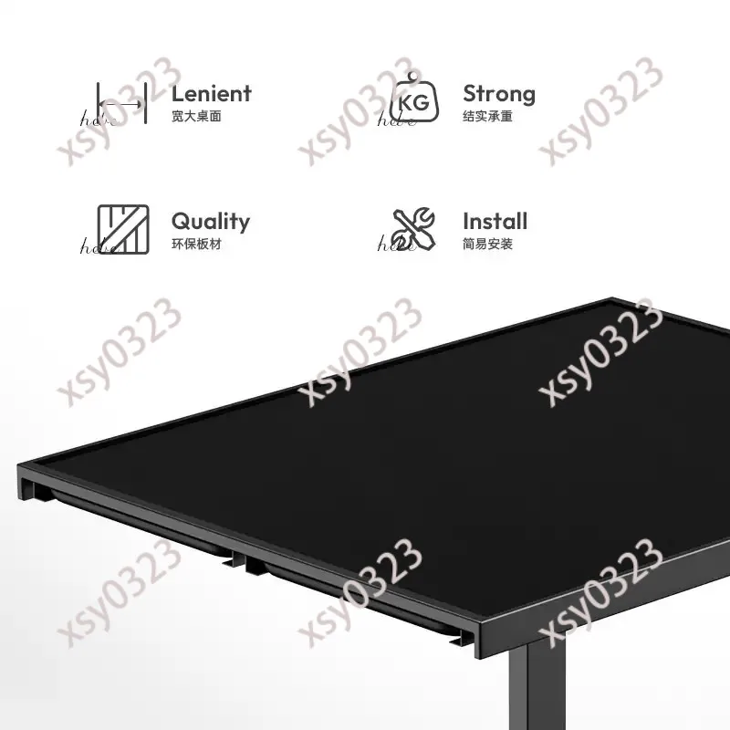 Adjustable Height Metal Table, Ergonomic Puzzle Work Desk for Home Use