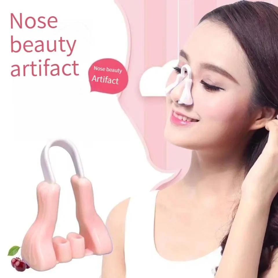 Nose Bridge Heightening Corrector Beauty Nose Clip Straight Nose Device Warped Nose Device Night Use Silicone Beauty Nose Clip