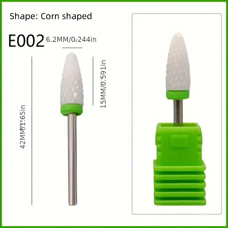 Ceramic Nail Drill Bits Set Milling Cutter for Electric Manicure Bit Flame Corn Files Pedicure Machine Polish Accesoires