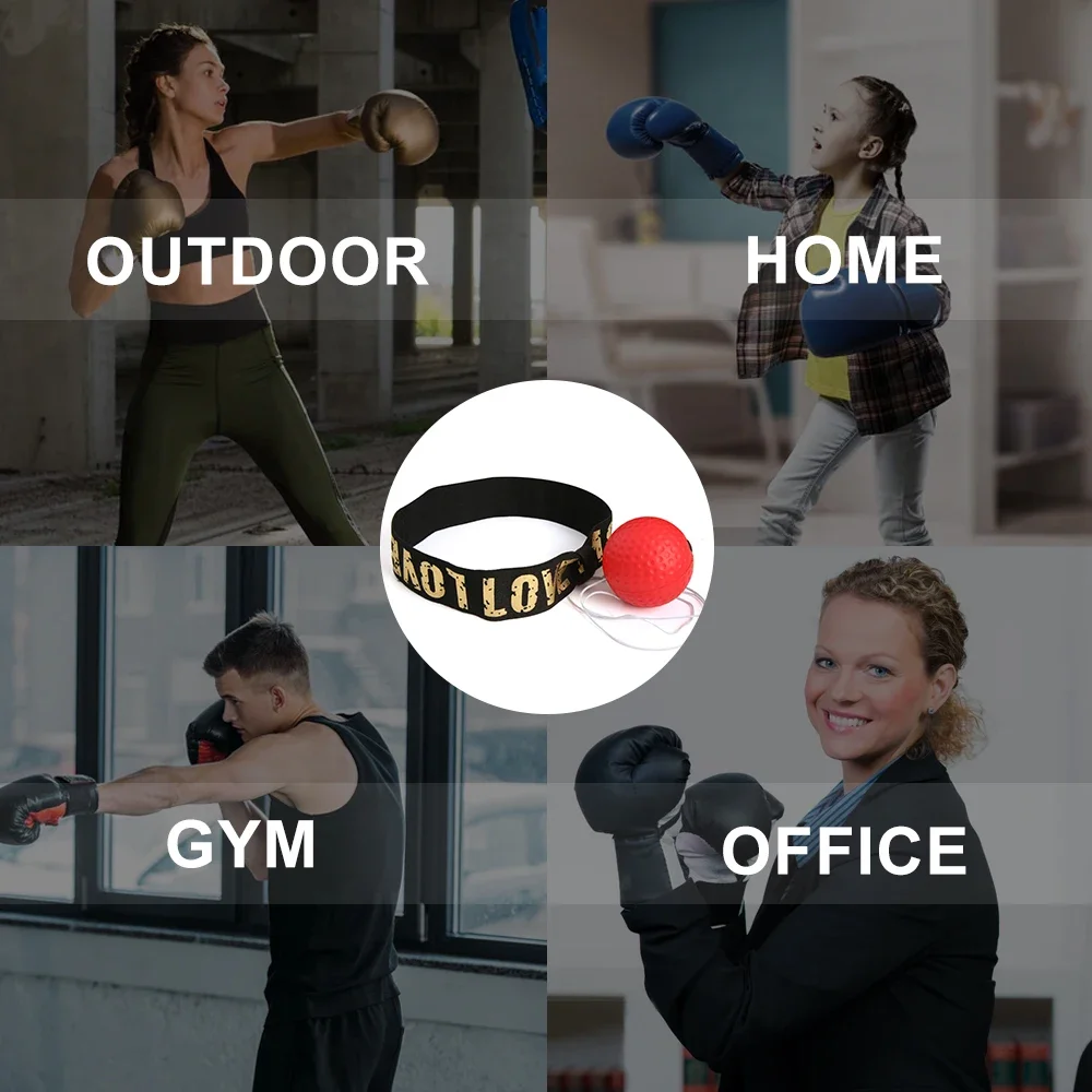 الملاكمة كرة منعكس رئيس شنت بولي PU لكمة الكرة MMA ساندا التدريب اليد العين رد فعل الصالة الرياضية الرمل الملاكمة التايلاندية Boxeo أجهزة لياقة بدنية