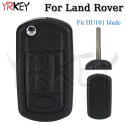 Car Flip Folding Remote Key Fob Shell Case for Land Rover Range Rover Sport Vouge 2005-2010 Discovery 3 LR3 Car Key 2 Buttons