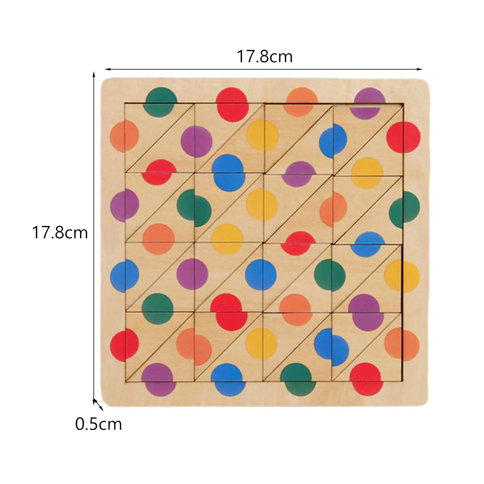 Matching Toy Montessori Puzzle Color Matching Board Game for Toddlers Kids Children