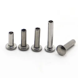 GB873 M2 M2.5 M3 M4 M5 304 Stainless Steel Round Flat Truss Head Half Semi Hollow Shank Rivet