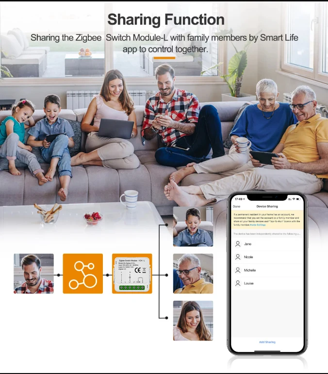 وحدة تبديل Tuya Zigbee Smart Mini - لا تتطلب سلكًا محايدًا 1/2/3 Gang متوافقة مع Alexa Google Home #2