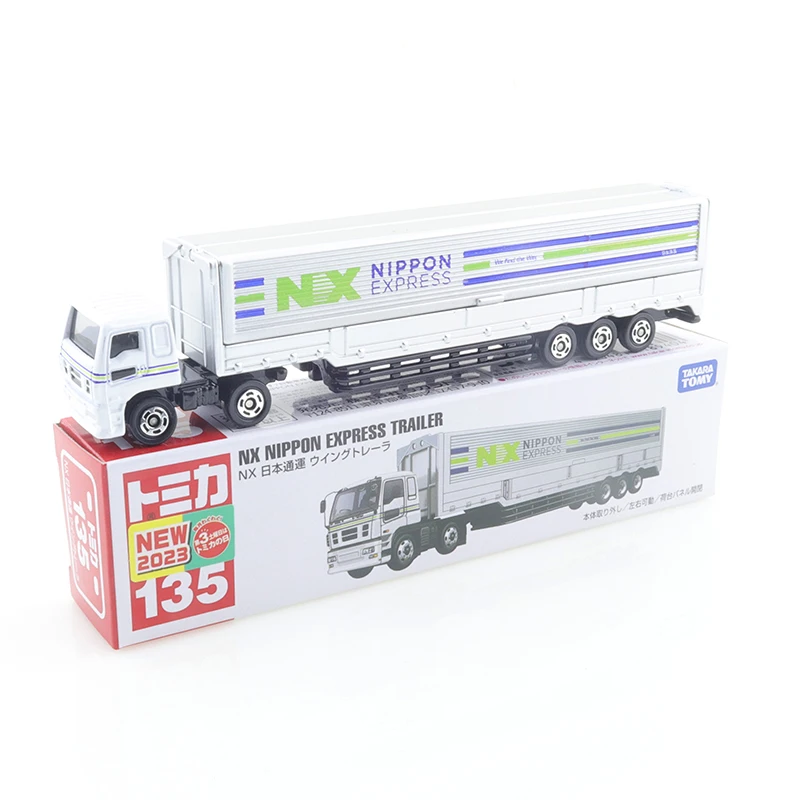 Takara Tomy Tomica Long Type Tomica No.135 NX Nippon Express Wing Trailer Cars Kids Toys Motor Vehicle Diecast Metal Model Boy