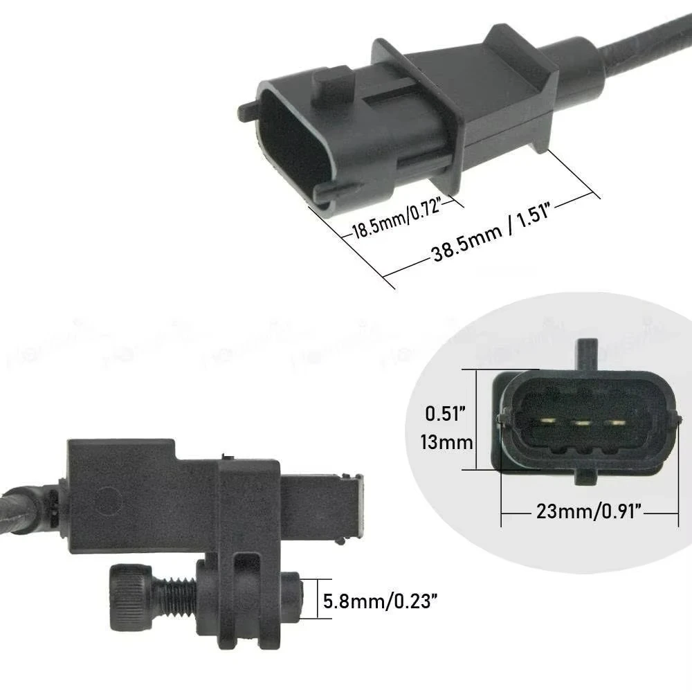

39180-2F000 3pins Crankshaft Position Sensor 391802F000 For Hyundai ix35 Santa Fe Kia Sorento Sportage 2.0 2.2 2009-2018Car