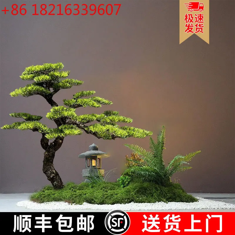 

Имитация сосны Luo Hansong, большой вход, украшение интерьера отеля, искусственное дерево, орнамент, посадка