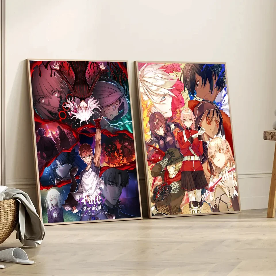 Fate stay night ポスターセット Fate Stay Night Self-adhesive Art Poster Whitepaper Prints Posters
