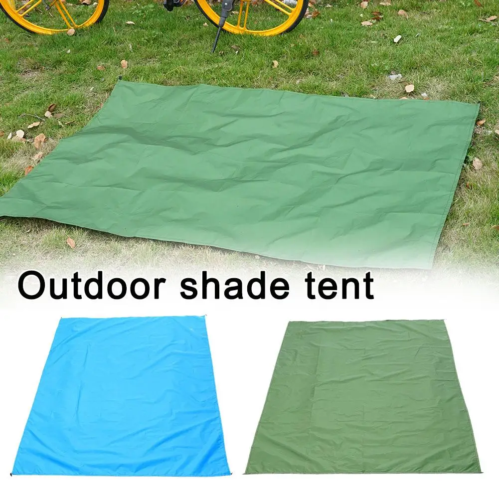 100*145cm Awning Waterproof Tarp Tent Shade Ultralight Camping Beach Outdoor Garden Tourist Canopy Hammock Shelter Sun Suns Q5A6