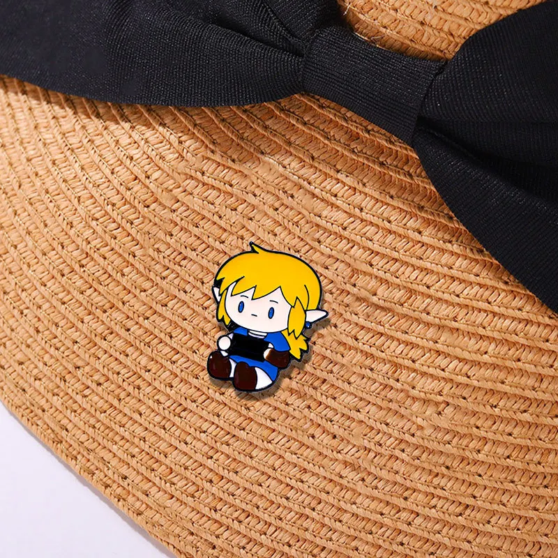 Cartoon Character Badge Brooch Zelda Badge Student Cute Accessory for Men Women's Party Charm Accessories Decorations Wholesale view 5