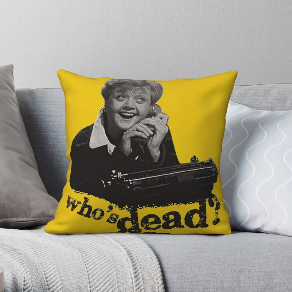 Murder She Wrote Jessica Fletcher Square Pillowcase Polyester Linen Velvet Printed Zip Throw Pillow Case Sofa Cushion Cover 18