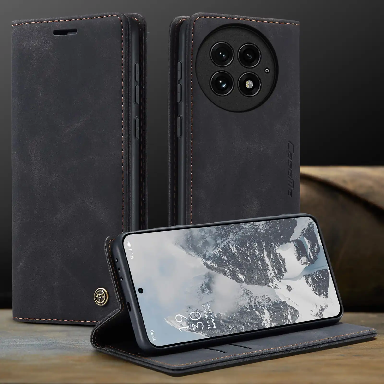 Luxury Retro Case for OnePlus 13 Multiple Card Slots Stand Function Phone Cover for OnePlus 12 Leather Wallet Protection 11Funda