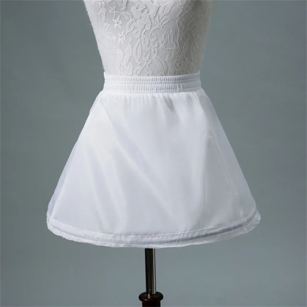 White 3 Hoops Petticoat Crinoline Slip Underskirt For Ball Gown Party Wedding Dress Bridal Prom