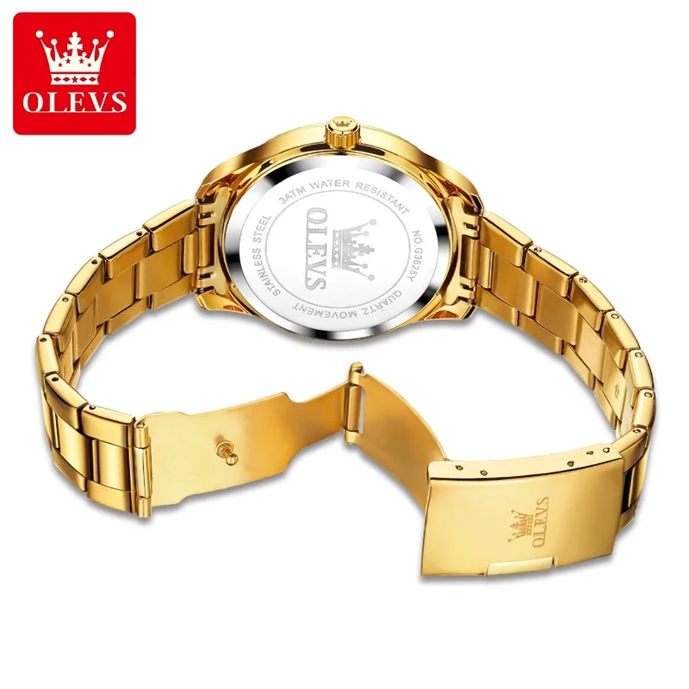 OLEVS Brand Men's Watch Calendar Quartz Watch Waterproof Business 3623