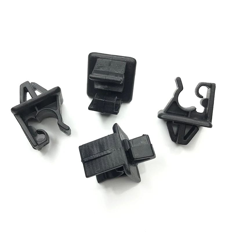 20/10Pcs Clips Fastener Black Car Bonnet Hood Prop Support Rod Clamp Clip Kit for Kia for Hyundai 81174-21010 / 8117421010